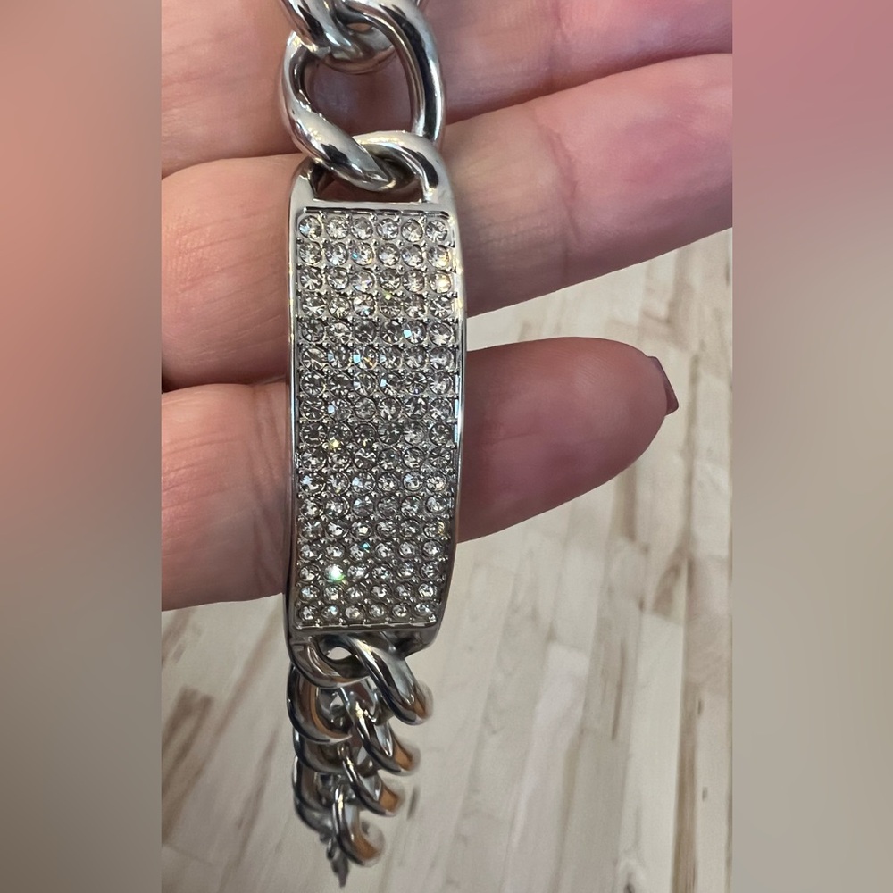 Cz bracelet and silver